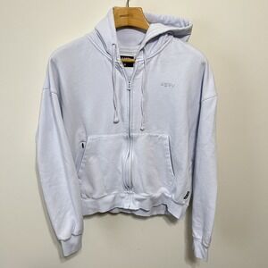 ASRV RainPlus Hoodie Full Zip Lightweight  Men's Size L White DSG-0499 Workout